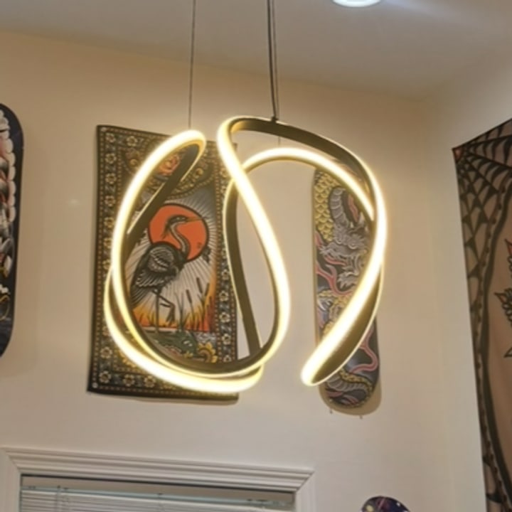 Custom LED pendant light