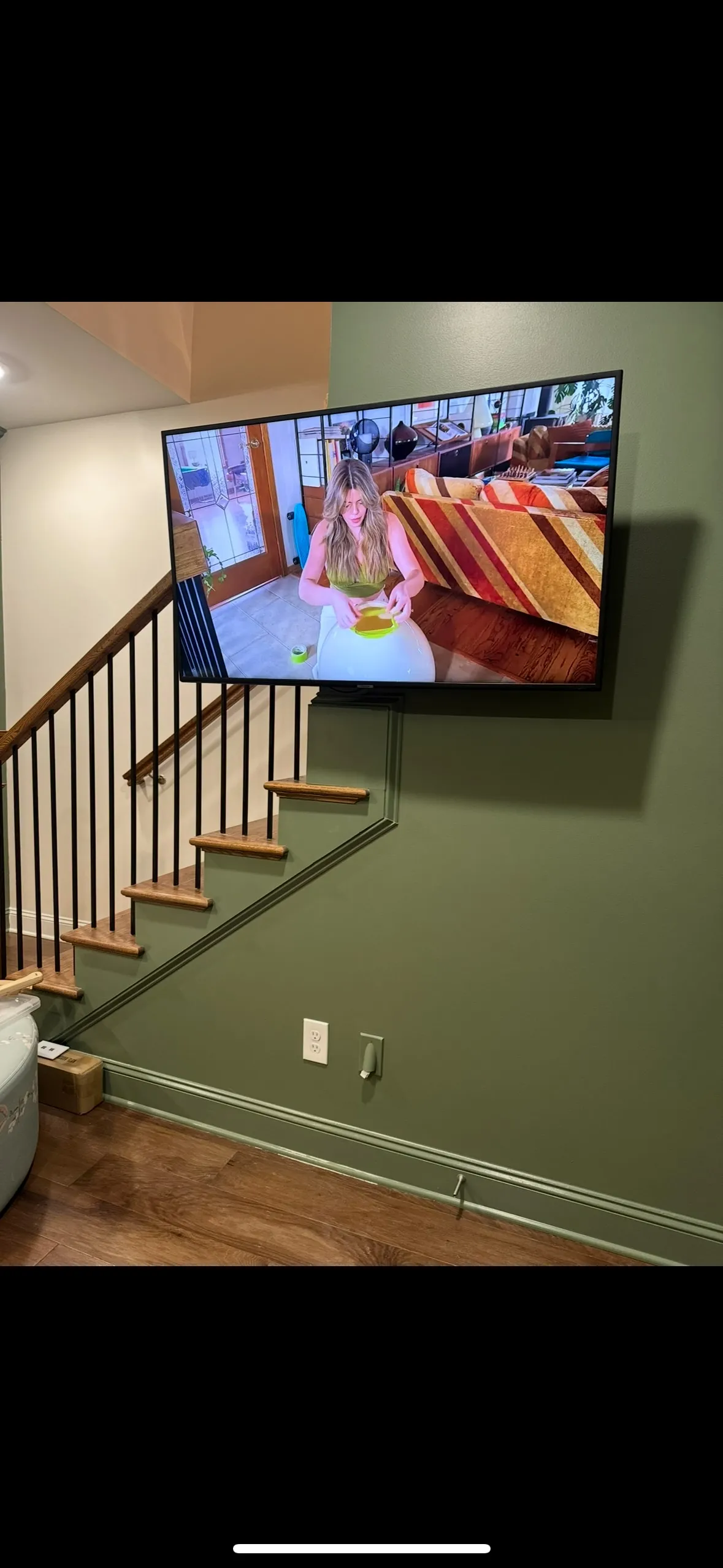 Flush wall mount — TV mount by Cam's Electric