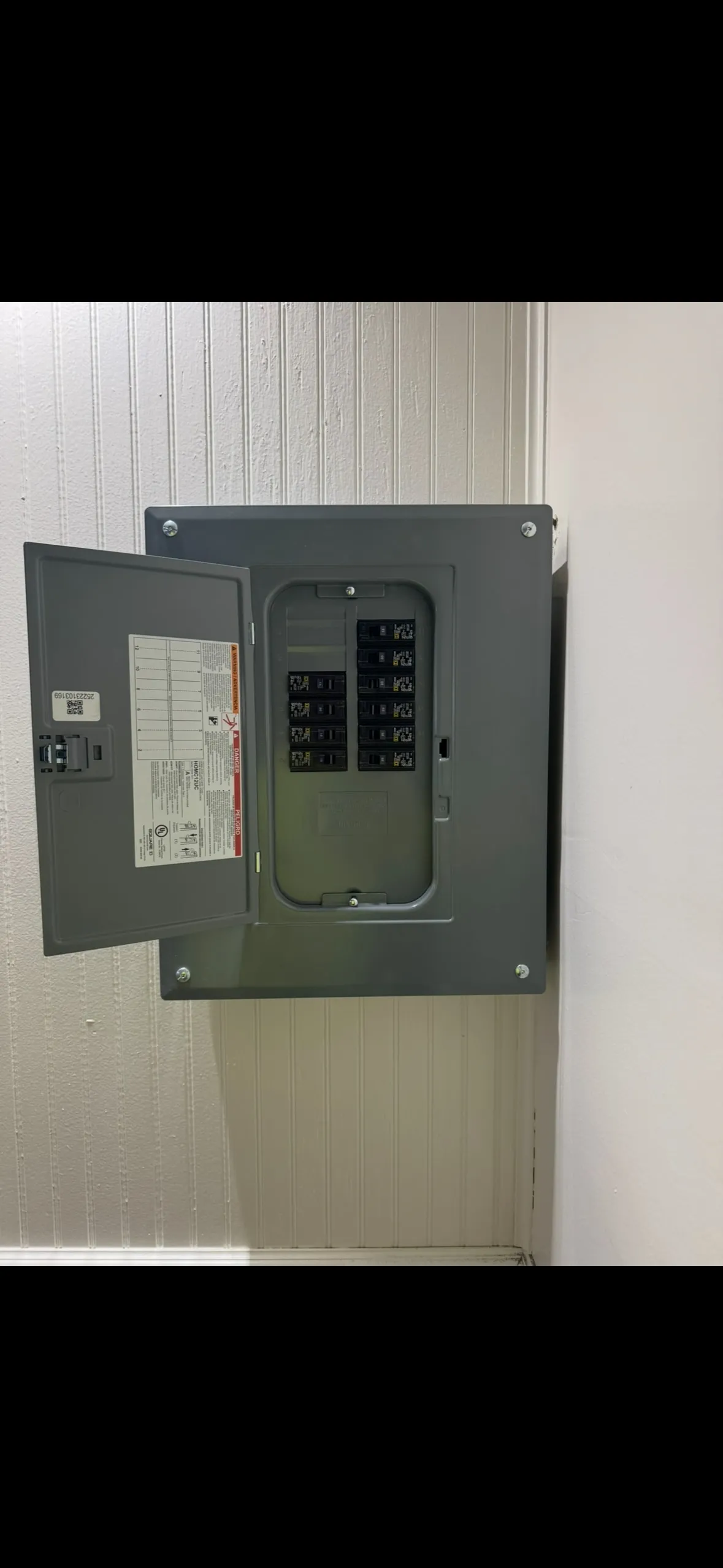 Breaker panel install — Panel by Cam's Electric